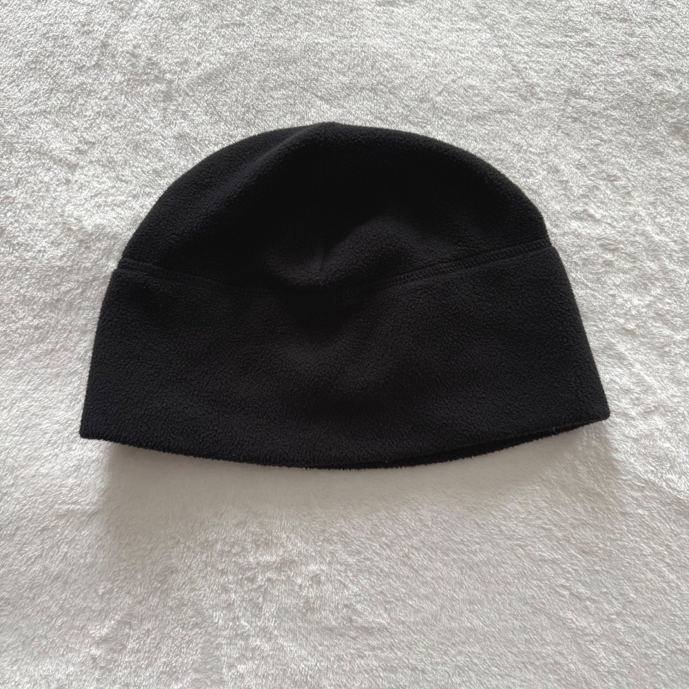 Polartec Fleece Beanie Mens One Size Black Thermal Skull Cap Watch Hat